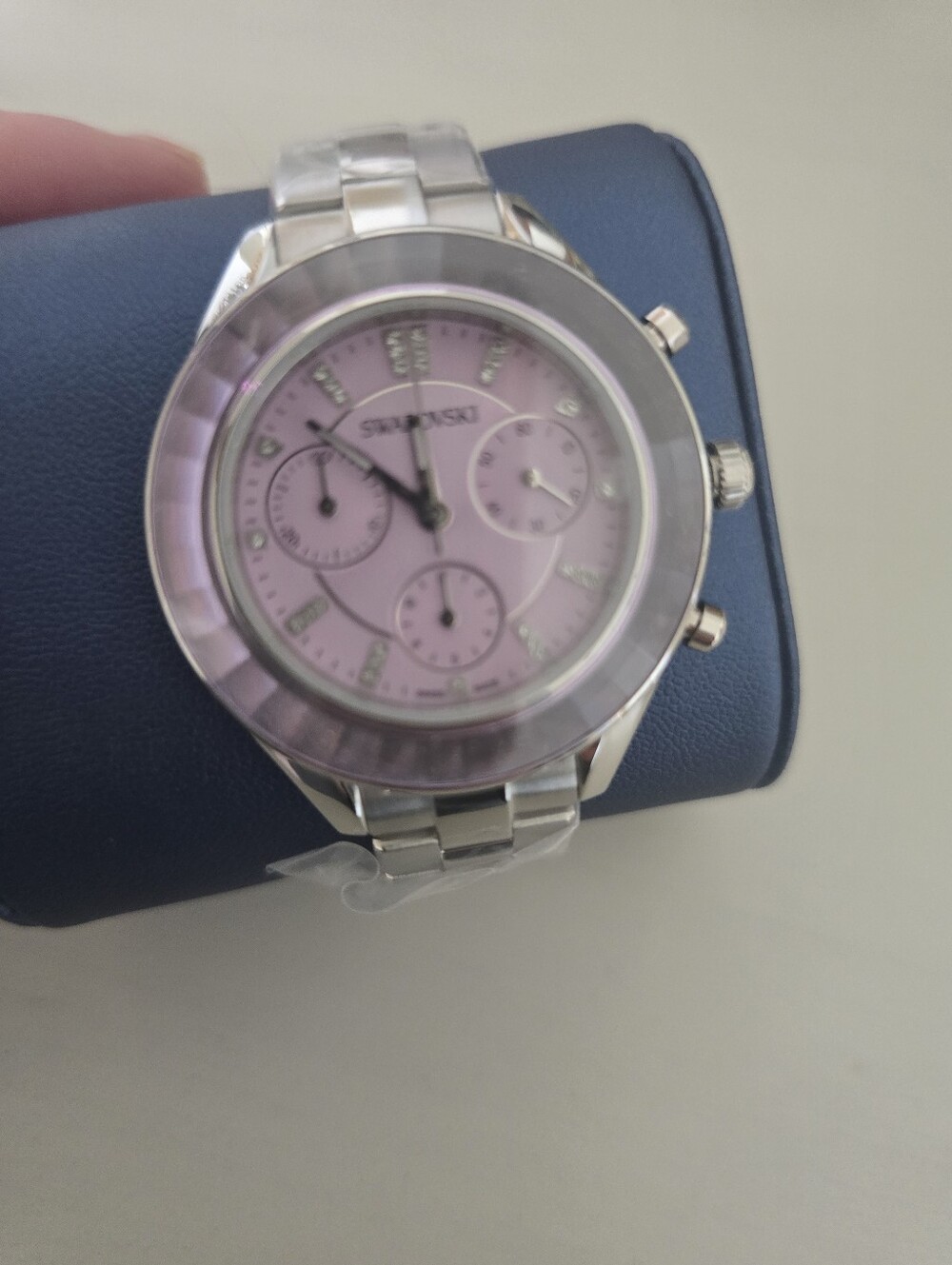 Swarowski Women's Purple Silver Watch